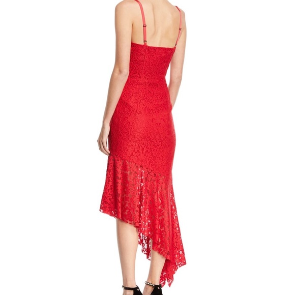 Milly Angelina Asymmetric Stretch Lace Dress - Picture 2 of 5